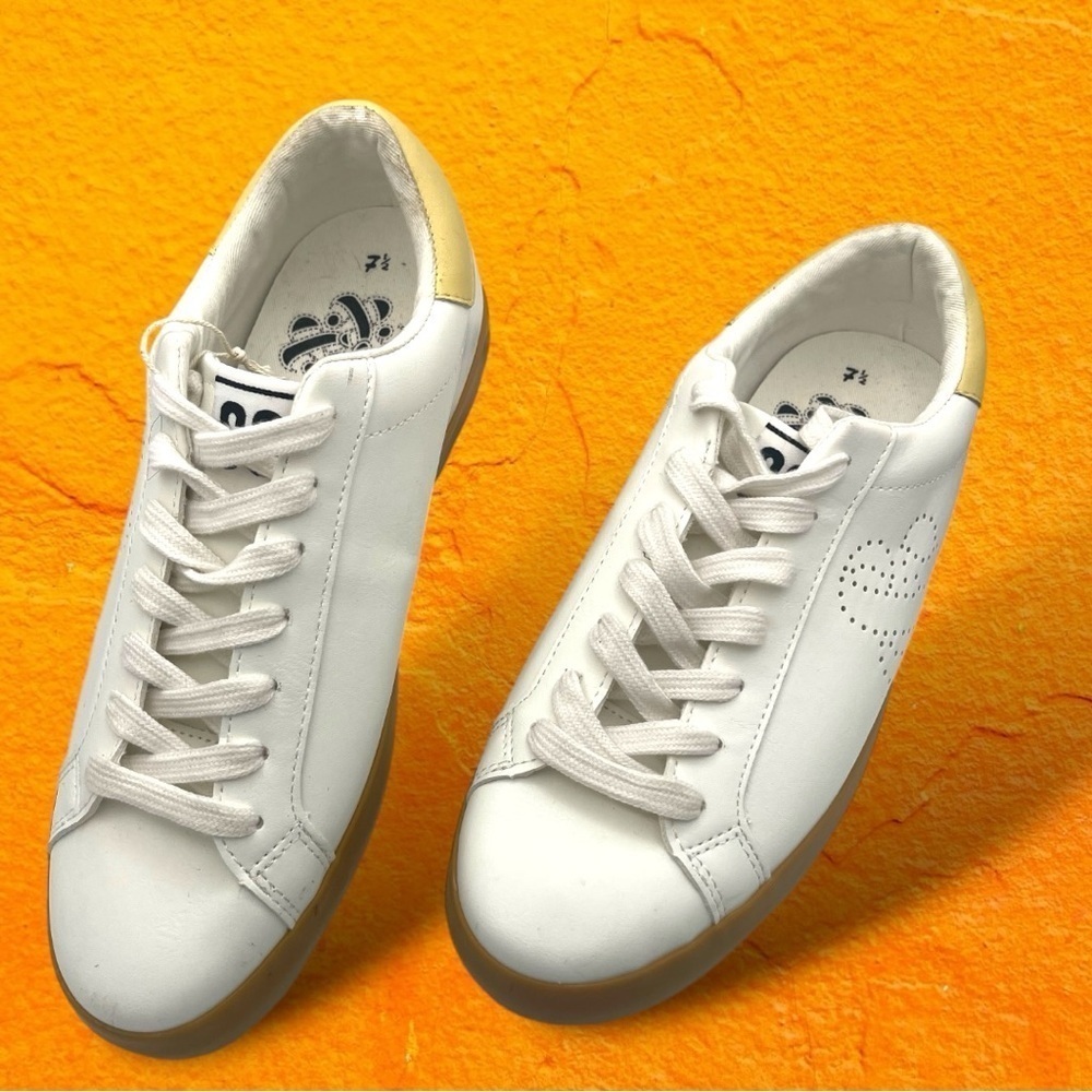 Sam & Libby Women's Casual Addie White Sneakers Size 7.5 - Picture 2 of 15